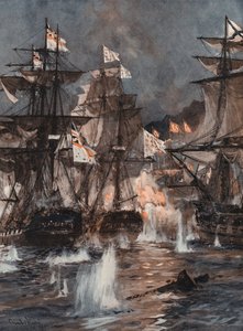 La Batalla de Navarino de Charles Edward Dixon